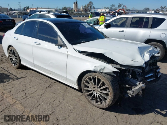 2018 Mercedes-Benz C 300 with VIN WDDWF4JB0JR397714, listed as a IAAI auction lot 41644105 with 91,708 mi miles and . Bid and sale history available at carsss.com. Image 1.