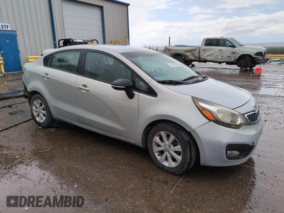 2013 Kia Rio EX with VIN KNADN4A38D6165846, listed as a Copart auction lot 61472955 with 180,536 mi miles and Salvage title. Bid and sale history available at DreamBid. Image 4.
