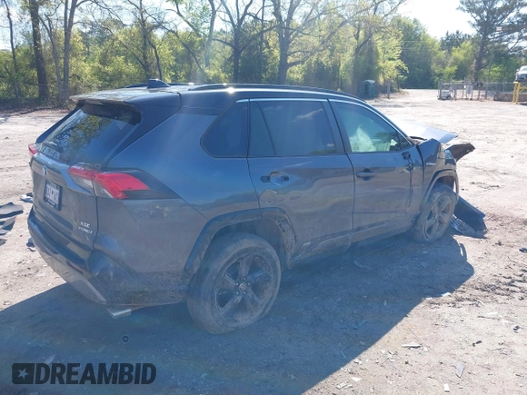 2021 Toyota RAV4 Hybrid XSE with VIN 2T3E6RFV2MW017668, listed as a IAAI auction lot 42008581 with Not provided miles and . Bid and sale history available at DreamBid. Image 4.