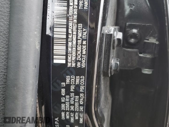 2020 Jeep Renegade Limited with VIN ZACNJBD18LPM05133, listed as a Copart auction lot 47178135 with 96,181 mi miles and Salvage title. Bid and sale history available at DreamBid. Image 14.