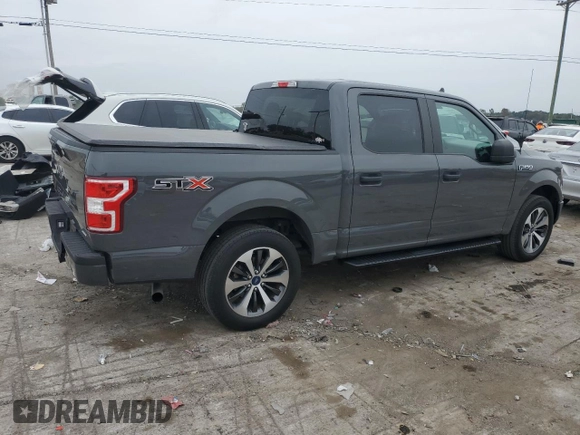 2020 Ford F-150 XL with VIN 1FTEW1CP8LFC51319, listed as a Copart auction lot 71306614 with 56,373 mi miles and Salvage Title. Bid and sale history available at carsss.com. Image 3.