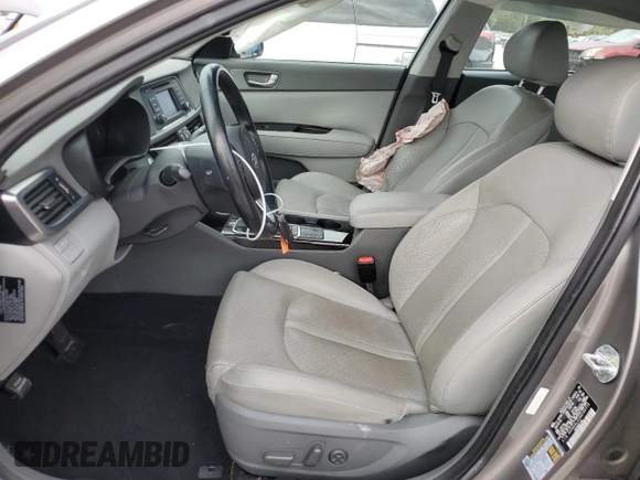 2016 Kia Optima EX with VIN 5XXGU4L31GG103713, listed as a Copart auction lot 88771715 with 50,307 mi miles and Salvage Title. Bid and sale history available at carsss.com. Image 7.
