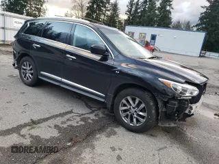 2014 Infiniti QX60 with VIN 5N1AL0MM2EC520730, listed as a Copart auction lot 81317454 with 133,627 mi miles and Salvage Title. Bid and sale history available at carsss.com. Image 4.