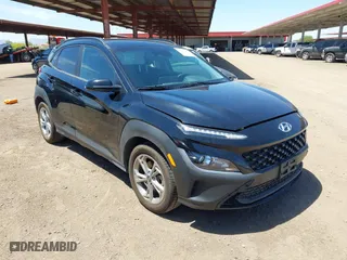 2023 Hyundai Kona SEL with VIN KM8K6CAB9PU990203, listed as a IAAI auction lot 42121756 with 40,537 mi miles. Bid and sale history available at carsss.com. Image 1.