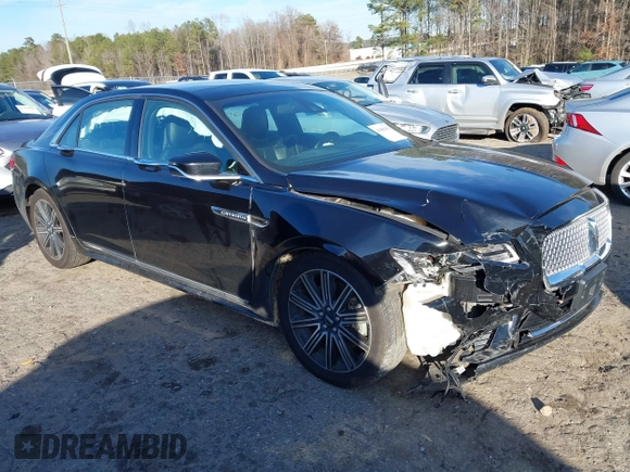 2017 Lincoln Continental Reserve with VIN 1LN6L9RP3H5628165, listed as a IAAI auction lot 41489434 with 143,171 mi miles. Bid and sale history available at carsss.com. Image 1.