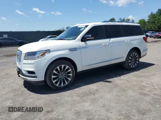 2021 Lincoln Navigator Reserve с VIN 5LMJJ2LT5MEL03487, выставлен на аукционе Copart как лот 57333025 с пробегом 64 522 миль миль и Списание • Salvage title. История ставок и продаж доступна на DreamBid. Изображение 1.