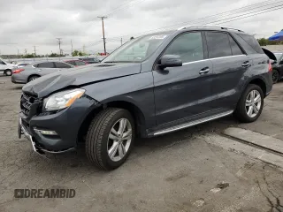 2015 Mercedes-Benz M with VIN 4JGDA5HB6FA616544, listed as a Copart auction lot 53297205 with 77,692 mi miles and Salvage Title. Bid and sale history available at carsss.com. Image 1.