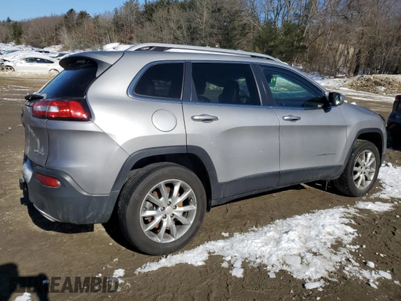 2018 Jeep Cherokee Limited with VIN 1C4PJMDX2JD610549, listed as a Copart auction lot 45456485 with 20,337 mi miles and Salvage Title. Bid and sale history available at carsss.com. Image 3.