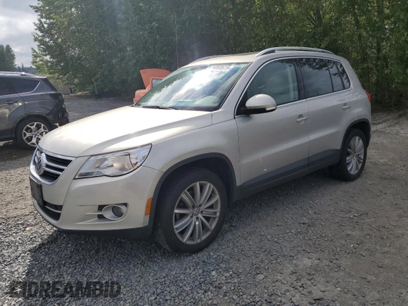 2011 Volkswagen Tiguan SE with VIN WVGBV7AX8BW539668, listed as a Copart auction lot 56858575 with 107,079 mi miles and Clean Title. Bid and sale history available at DreamBid. Image 1.