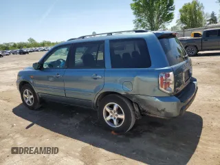 2006 Honda Pilot EX-L with VIN 5FNYF28546B045353, listed as a Copart auction lot 53646695 with 107,325 mi miles and Salvage Title. Bid and sale history available at DreamBid. Image 2.