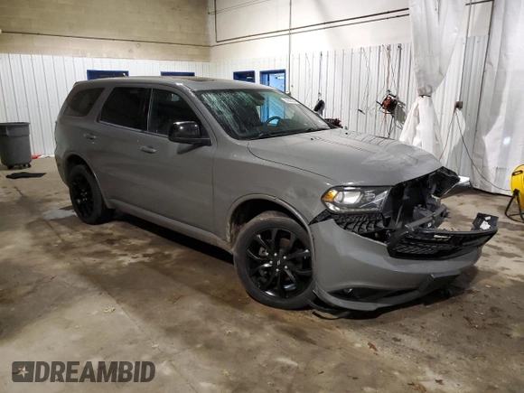 2020 Dodge Durango SXT Plus with VIN 1C4RDJAG3LC146876, listed as a Copart auction lot 83986354 with 53,241 mi miles and Salvage Title. Bid and sale history available at DreamBid. Image 4.