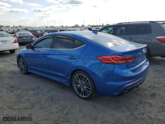 2018 Hyundai Elantra Sport with VIN KMHD04LB1JU468220, listed as a Copart auction lot 53391155 with 117,084 mi miles and Clean Title. Bid and sale history available at carsss.com. Image 2.