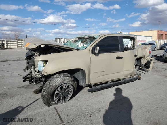 2022 Chevrolet Colorado 2WD Z71 with VIN 1GCGSDEN4N1224278, listed as a Copart auction lot 43210675 with 30,915 mi miles and Non Repairable. Bid and sale history available at carsss.com. Image 1.