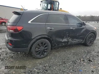 2020 Kia Sorento EX V6 with VIN 5XYPH4A5XLG704651, listed as a Copart auction lot 46155975 with 57,605 mi miles and Salvage Title. Bid and sale history available at carsss.com. Image 3.