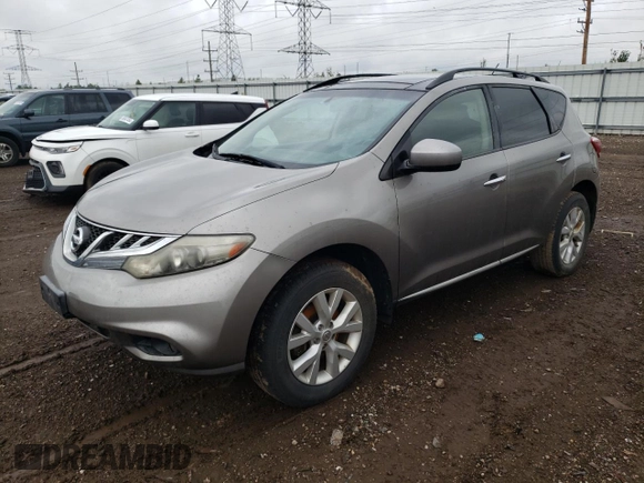 2011 Nissan Murano SV with VIN JN8AZ1MW7BW166664, listed as a Copart auction lot 64945954 with 0 mi miles and Salvage Title. Bid and sale history available at carsss.com. Image 1.
