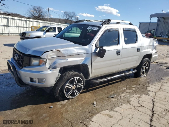 2013 Honda Ridgeline Sport with VIN 5FPYK1F78DB010653, listed as a Copart auction lot 47284465 with 165,528 mi miles and Salvage Title. Bid and sale history available at carsss.com. Image 1.