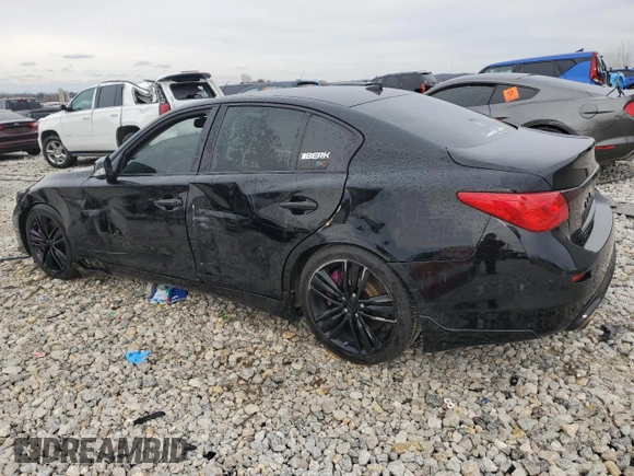 2015 Infiniti Q50 Sport with VIN JN1BV7AR5FM408935, listed as a Copart auction lot 51476815 with 111,372 mi miles and Salvage title. Bid and sale history available at DreamBid. Image 2.