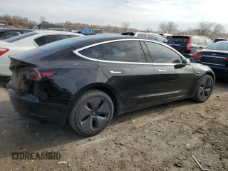 2018 Tesla Model 3 Long Range Battery with VIN 5YJ3E1EAXJF015971, listed as a Copart auction lot 47743665 with 94,064 mi miles and Salvage Title. Bid and sale history available at DreamBid. Image 3.