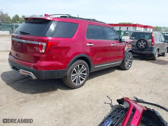 2016 Ford Explorer Platinum with VIN 1FM5K8HT5GGD22093, listed as a IAAI auction lot 42081561 with 100,645 mi miles. Bid and sale history available at carsss.com. Image 4.
