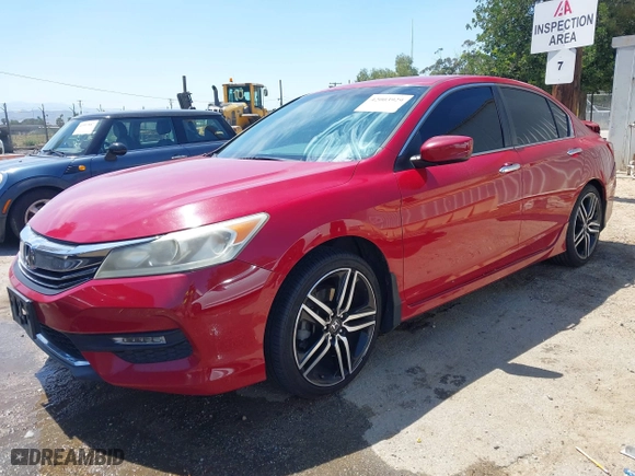 2016 Honda Accord Sedan Sport with VIN 1HGCR2F56GA051803, listed as a IAAI auction lot 42003929 with 123,878 mi miles. Bid and sale history available at carsss.com. Image 19.