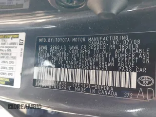 2009 Toyota Matrix with VIN 2T1KU40EX9C084721, listed as a IAAI auction lot 41748177 with 148,374 mi miles. Bid and sale history available at carsss.com. Image 9.
