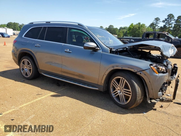 2021 Mercedes-Benz GLS 450 with VIN 4JGFF5KE1MA472444, listed as a Copart auction lot 50698214 with 47,947 mi miles and . Bid and sale history available at DreamBid. Image 4.