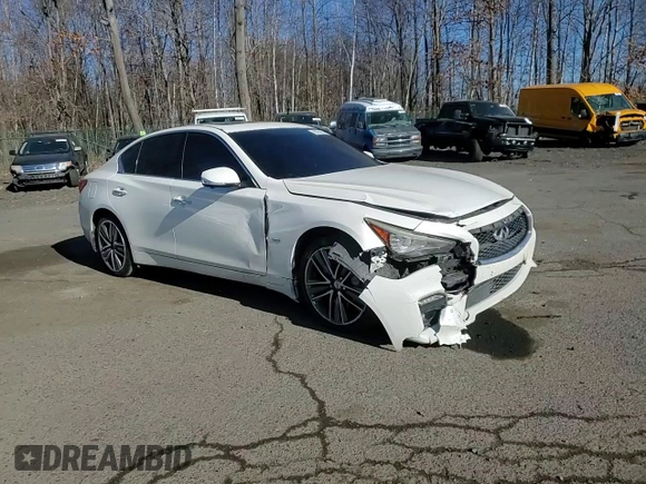 2017 Infiniti Q50 3.0t Sport with VIN JN1EV7AR6HM834858, listed as a Copart auction lot 88754935 with 144,118 mi miles and Salvage Title. Bid and sale history available at carsss.com. Image 11.