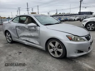2011 Lexus IS 250 C with VIN JTHFF2C25B2518323, listed as a Copart auction lot 50931405 with 157,515 mi miles and Salvage title. Bid and sale history available at DreamBid. Image 4.