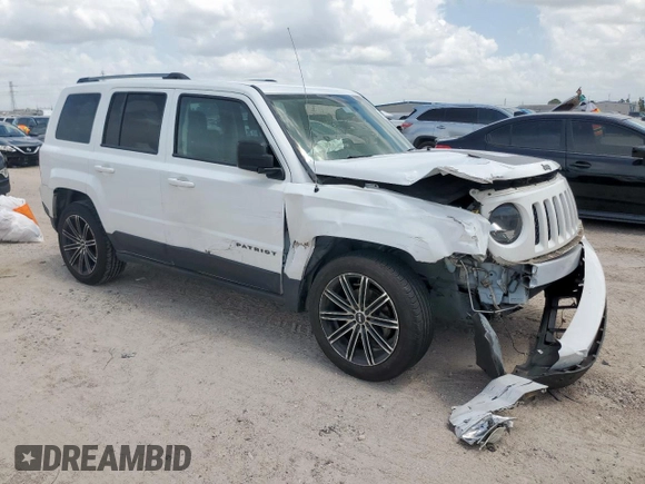 2017 Jeep Patriot Sport SE with VIN 1C4NJPBA6HD202041, listed as a Copart auction lot 61587905 with 78,562 mi miles and Salvage title. Bid and sale history available at DreamBid. Image 4.
