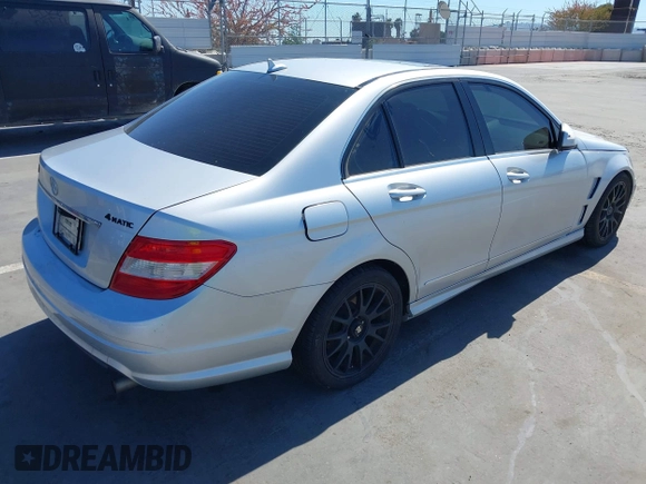 2009 Mercedes-Benz C 300 Sport with VIN WDDGF81X19R070838, listed as a IAAI auction lot 42239289 with 124,855 mi miles and . Bid and sale history available at DreamBid. Image 4.