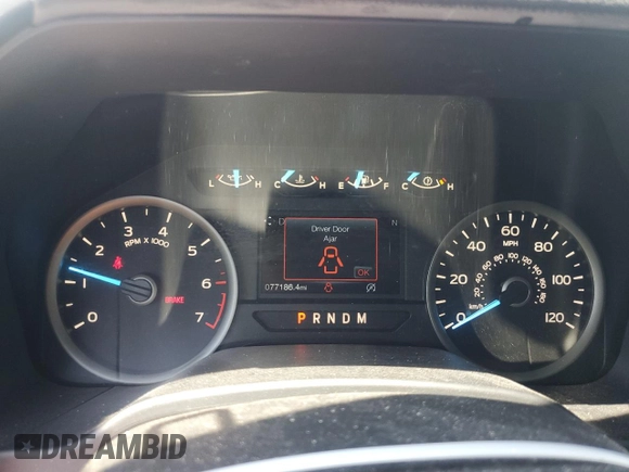 2018 Ford F-150 XL with VIN 1FTEW1E59JFE69696, listed as a Copart auction lot 55528584 with 77,186 mi miles and Salvage Title. Bid and sale history available at carsss.com. Image 9.
