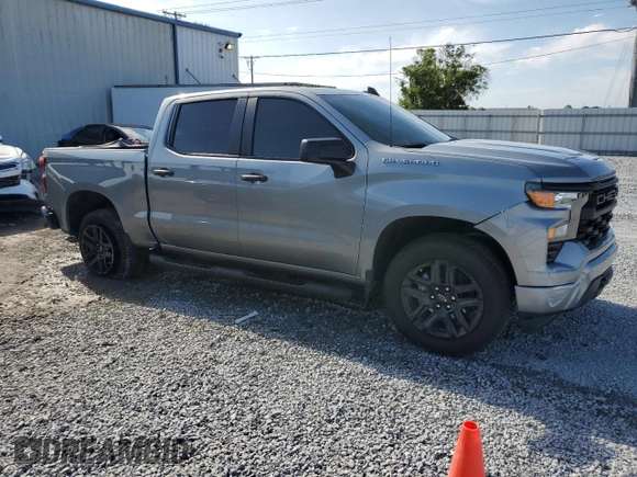 2024 Chevrolet Silverado 1500 Custom with VIN 1GCPABEK9RZ104464, listed as a Copart auction lot 51082665 with 23,287 mi miles and Non Repairable. Bid and sale history available at DreamBid. Image 4.