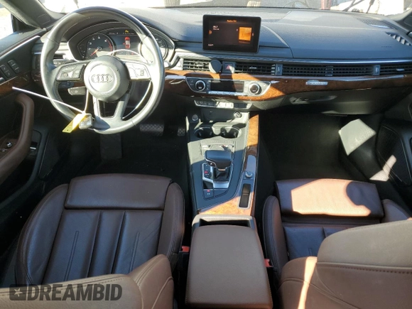 2018 Audi A5 Sportback Premium Plus with VIN WAUENCF5XJA067760, listed as a Copart auction lot 37742704 with 37,419 mi miles. Bid and sale history available at carsss.com. Image 8.