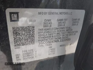 2020 Chevrolet Colorado 2WD Z71 z VIN 1GCGSDEN2L1122555, wystawiony jako IAAI lot #42096724 z przebiegiem 120 679 mil mil oraz . Historia ofert i sprzedaży dostępna na DreamBid. Obrazek 9.
