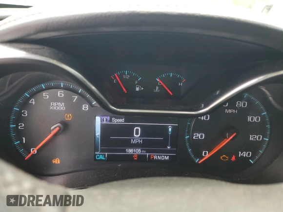 2017 Chevrolet Impala LT with VIN 2G1105S37H9154871, listed as a Copart auction lot 51824015 with 186,105 mi miles and Salvage Title. Bid and sale history available at DreamBid. Image 9.
