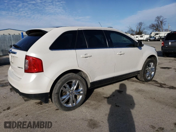 2013 Ford Edge Limited with VIN 2FMDK3KC5DBA31832, listed as a Copart auction lot 47881495 with 214,944 mi miles and Salvage Title. Bid and sale history available at carsss.com. Image 3.