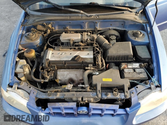 2001 Hyundai Accent GL with VIN KMHCG45C91U195735, listed as a Copart auction lot 80950554 with 164,176 mi miles and Salvage Title. Bid and sale history available at carsss.com. Image 11.