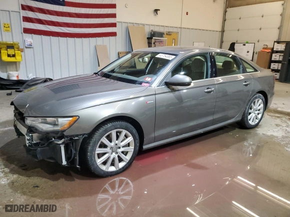 2015 Audi A6 3.0T Premium Plus with VIN WAUFGAFC7FN034636, listed as a Copart auction lot 43754865 with 84,000 mi miles and Salvage Title. Bid and sale history available at carsss.com. Image 1.