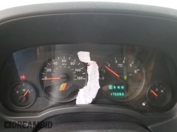 2012 Jeep Compass Latitude with VIN 1C4NJCEA2CD666392, listed as a Copart auction lot 77044444 with 175,283 mi miles and Salvage Title. Bid and sale history available at DreamBid. Image 9.