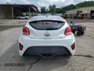 2016 Hyundai Veloster Turbo with VIN KMHTC6AE8GU279083, listed as a Copart auction lot 60443225 with 103,382 mi miles and Salvage title. Bid and sale history available at DreamBid. Image 6.