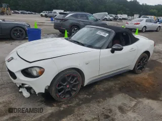 2018 FIAT 124 Spider Abarth with VIN JC1NFAEK5J0134540, listed as a Copart auction lot 58321195 with 83,764 mi miles and Salvage title. Bid and sale history available at DreamBid. Image 1.