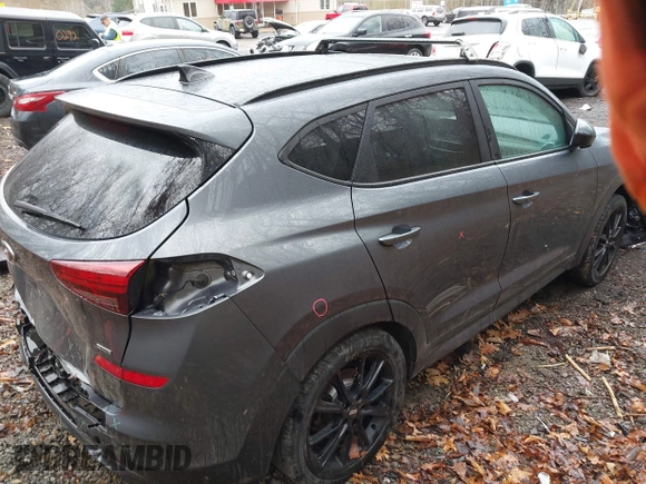 2019 Hyundai Tucson Ultimate with VIN KM8J3CAL0KU020133, listed as a IAAI auction lot 41856333 with 93,772 mi miles. Bid and sale history available at carsss.com. Image 4.