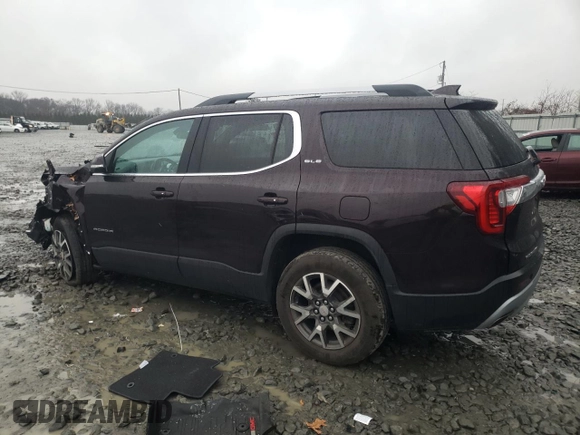 2021 GMC Acadia SLE with VIN 1GKKNRLS2MZ122201, listed as a Copart auction lot 85726784 with 47,437 mi miles and Salvage Title. Bid and sale history available at carsss.com. Image 2.