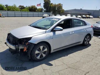 2018 Hyundai Ioniq Limited z VIN KMHC75LD3JU104167, wystawiony jako Copart lot #58907805 z przebiegiem Nie podano mil oraz Szkoda całkowita • Salvage title. Historia ofert i sprzedaży dostępna na DreamBid. Obrazek 1.