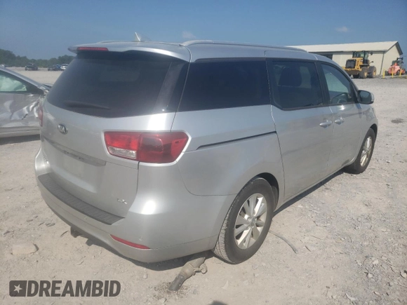 2016 Kia Sedona LX with VIN KNDMB5C10G6131899, listed as a Copart auction lot 66399864 with 121,993 mi miles and Salvage Title. Bid and sale history available at carsss.com. Image 3.
