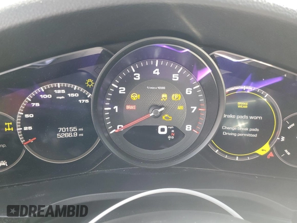 2020 Porsche Cayenne with VIN WP1AA2AY7LDA05290, listed as a Copart auction lot 50330835 with 70,155 mi miles and Salvage title. Bid and sale history available at DreamBid. Image 9.