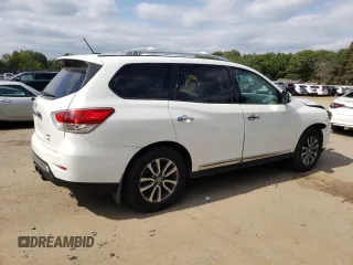 2013 Nissan Pathfinder SV with VIN 5N1AR2MM9DC624415, listed as a Copart auction lot 72439824 with 196,335 mi miles and Salvage Title. Bid and sale history available at carsss.com. Image 3.