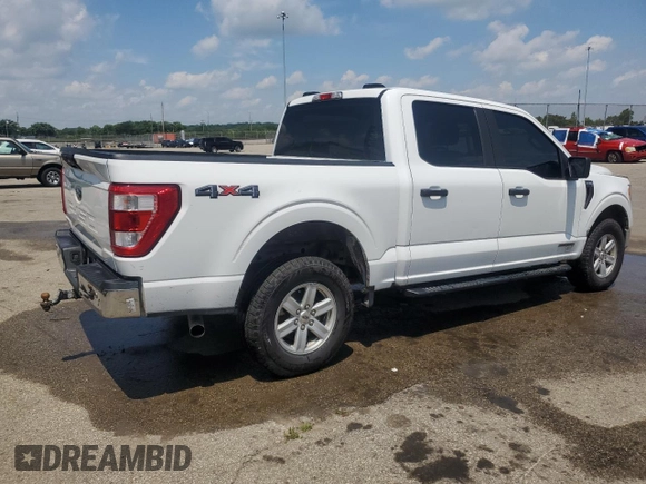 2022 Ford F-150 XL with VIN 1FTFW1ED6NFA64624, listed as a Copart auction lot 61998585 with 159,091 mi miles and Clean title. Bid and sale history available at DreamBid. Image 3.