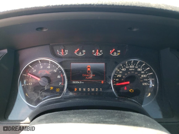 2014 Ford F-150 XL with VIN 1FTMF1CT4EFA06349, listed as a Copart auction lot 44969465 with 56,354 mi miles and Salvage Title. Bid and sale history available at carsss.com. Image 9.