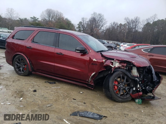 2023 Dodge Durango SRT 392 Premium with VIN 1C4SDJGJ7PC546918, listed as a Copart auction lot 85136294 with Not Provided miles and Salvage Title. Bid and sale history available at DreamBid. Image 4.
